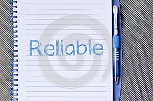 Reliable write on notebook