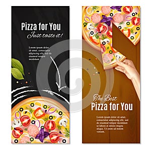 Relialistic Pizza Vertical Banners