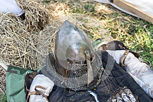 Relics of the Past: Ancient Medieval Metal Helmet