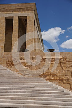 Relief in Anitkabir mausoleum of Mustafa Kemal Ataturk in Ankara, Turkiye