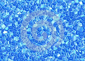 Relief blue crystal background texture