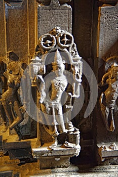 Relief carving of Hindu God Shiva