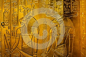 Relief with egypt gods