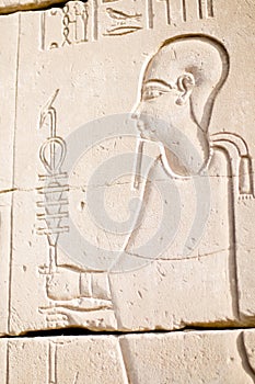 Relief of the God Ptah, Karnak, Egypt.