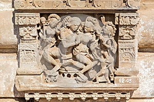 Relief on Harshat Mata Temple, Abhaneri, Rajasthan