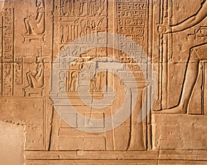 Relief of medical instruments, Kom Ombo, Egypt. photo