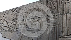 Relief of medical instruments at Kom Ombo Temple, Egypt