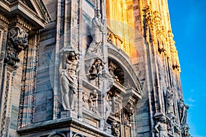 Relief on Milan Cathedral facade