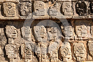 Relief at the Tzompantli photo
