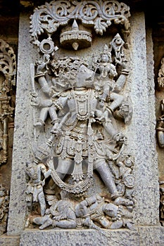 Relief of Varaha,Halebid,India