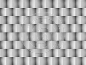 Relief with white shadows of cubes