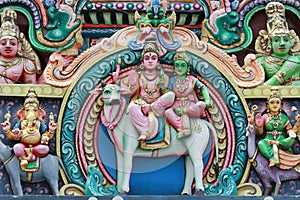 Relief works of the famous Nataraja temple in Chidambaram