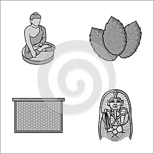 Religion, beekeeping and other monochrome icon in cartoon style.cooking, history icons in set collection.