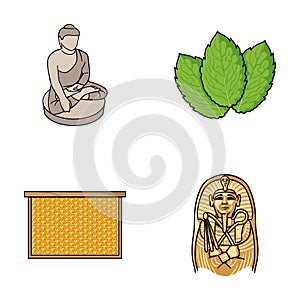 Religion, beekeeping and other web icon in cartoon style.cooking, history icons in set collection.