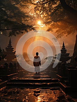 Religion Buddhism. exploring the essence of religion: the path to enlightenment and spiritual awakening in buddhism