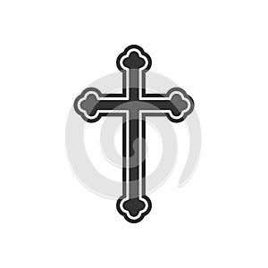 Religion cross icon