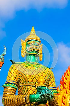 Religion giant statue,symbol of Thai temple