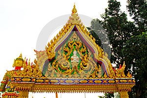 Religion local architecture Thai Temple gate