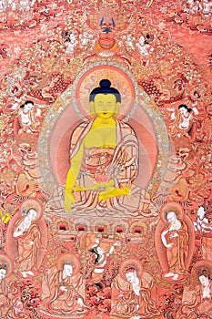 Religion painting in Tibet traditional style