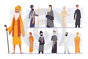 Religión naciones. espiritual líderes religión de varios confesión cristiandad monje arábica sacerdotes preciso 