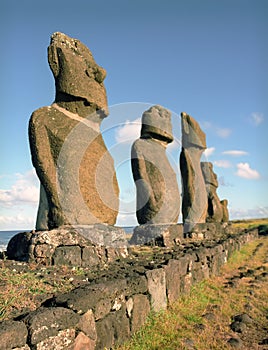 Religion sculpture on Easter island