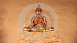 Religion. Smilingly Golden Buddhas Image photo