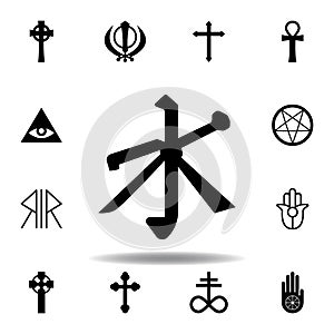 religion symbol, Confucianism icon. Element of religion symbol illustration. Signs and symbols icon can be used for web, logo,