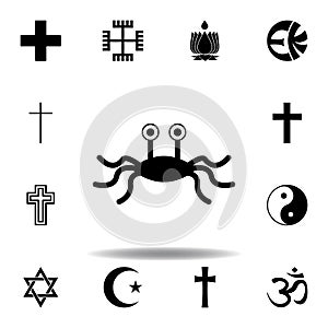 religion symbol, Rastafarianism icon. Element of religion symbol illustration. Signs and symbols icon can be used for web, logo,
