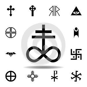 religion symbol, satanic church icon. Element of religion symbol illustration. Signs and symbols icon can be used for web, logo,