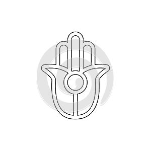 Religion symbol, Semitic, Neopaganism outline icon. Element of religion symbol illustration. Signs and symbols icon can be used