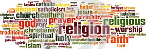 Religion word cloud