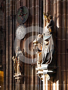 Religional statues in the church