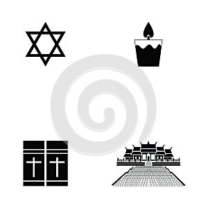 Religions icon set