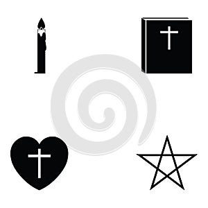 Religions icon set