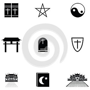 Religions icon set