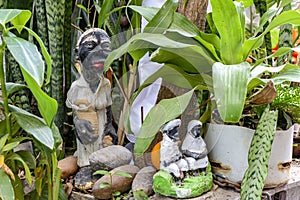 Religious altar of Umbanda, religion of African origin