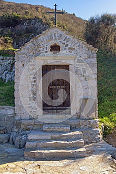 Small ancient Church of Our Lady of the Snow. Montenegro