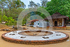 Religious complex in front of the Temple of the sacred tooth rel