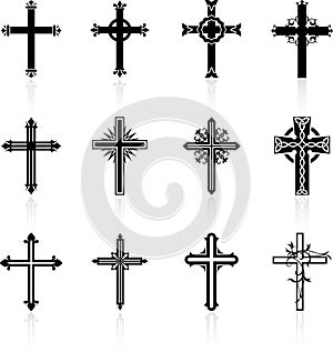 Religious cross design collection