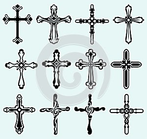 Religious cross design collection