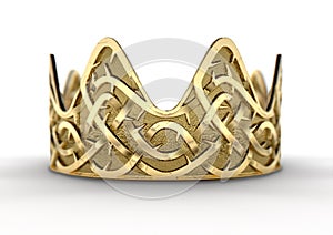 Golden Crown With Thorn Patterns photo
