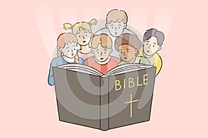 Religious education and bible concept.