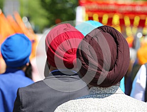 Religious event with men who wear turbans