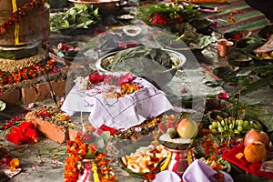 Religious hindu ceremony in Nepal, Shivaratri
