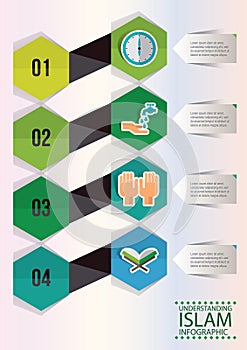 religious infographic. Vector illustration decorative design