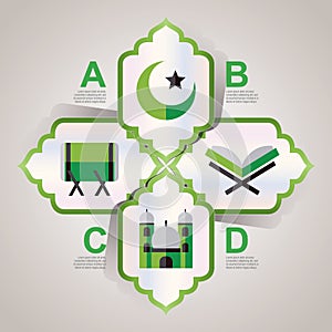 religious infographic. Vector illustration decorative design