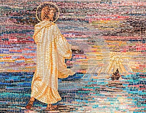 Religious mosaic of Jesus Christ