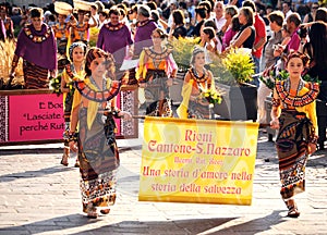 Religious parade in Italy