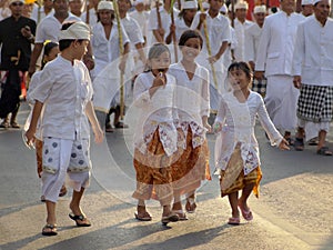 Religious procession in bali