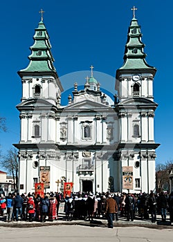 Religious Procession in Ternopil, Ukraine